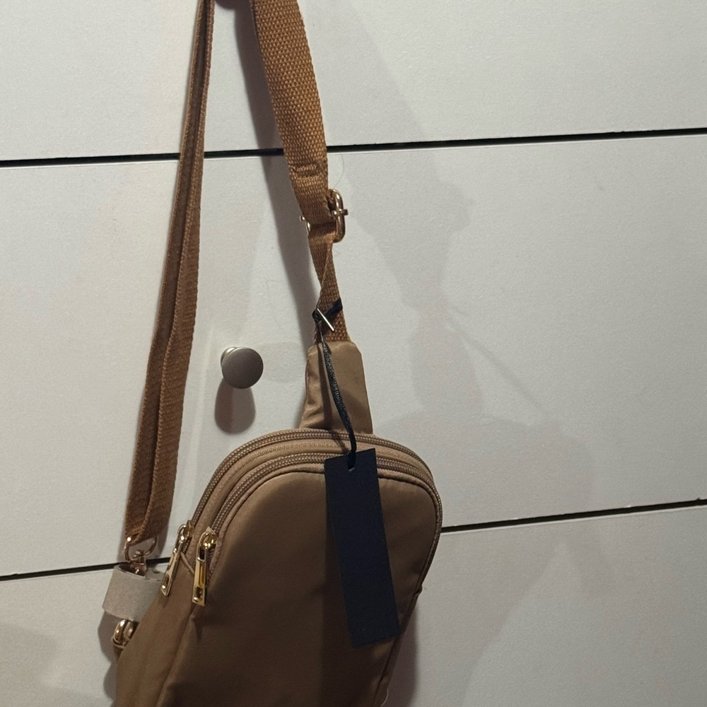 Stylish Tan Crossbody Bag